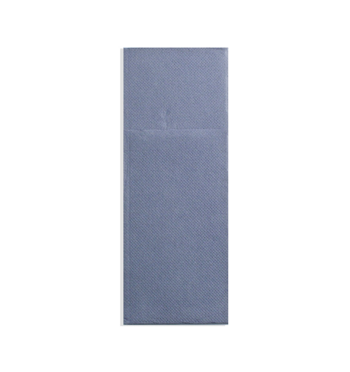Pocket Fold Paper Napkins Cow Boys Blue 30x40cm (30 Units) 