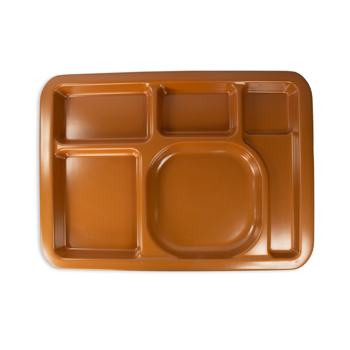 Plastic Compartment Tray Hard Chocolate 5C 47x35cm (25 Units)