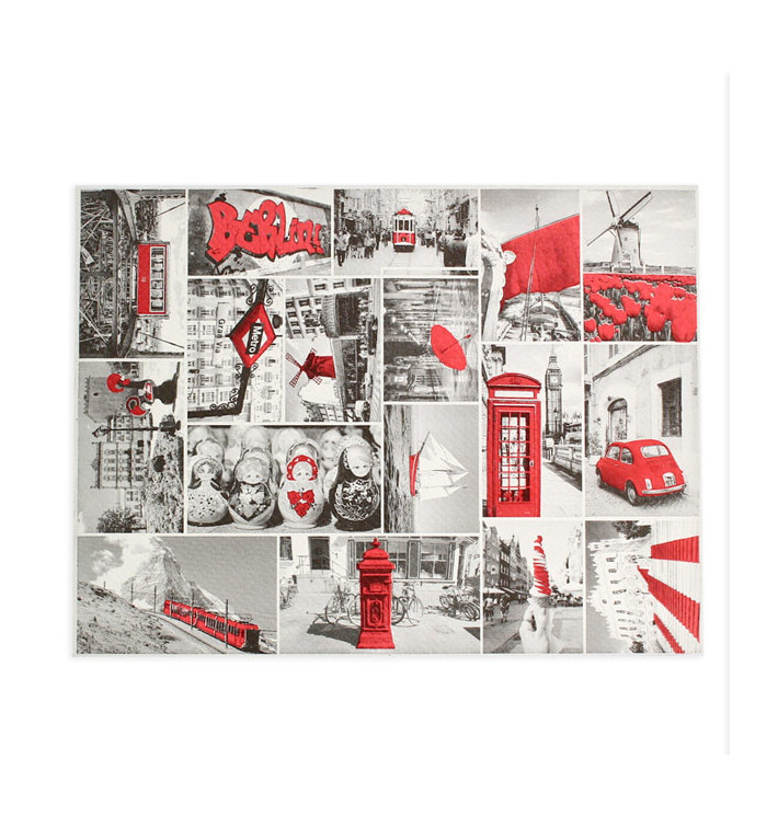Paper Placemats 30x40cm "Europe" 50g (2500 Units)