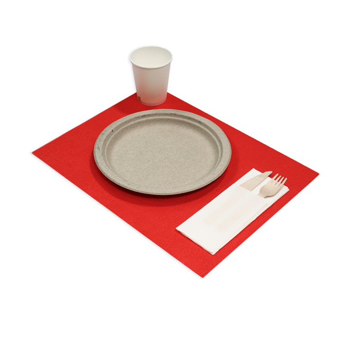 Non-Woven PLUS Placemat Red 30x40cm (400 Units) 