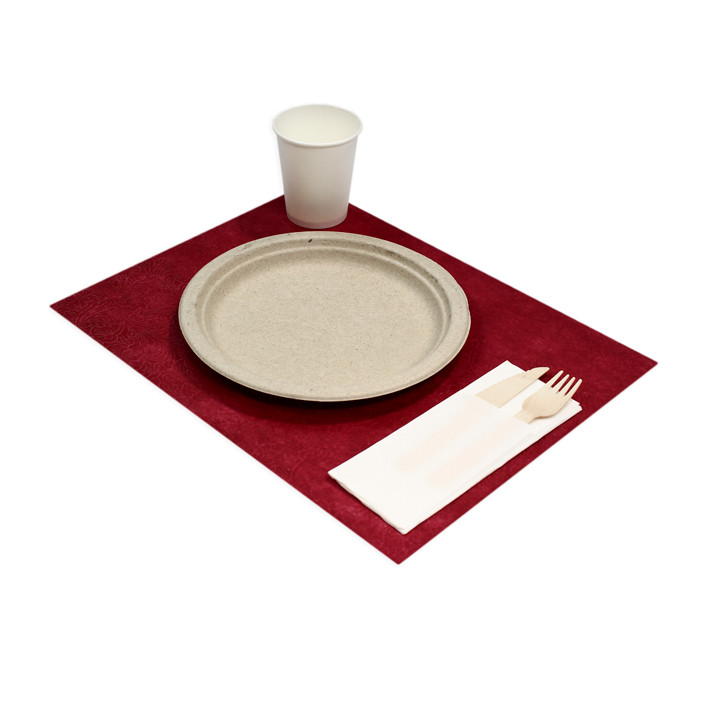 Non-Woven PLUS Placemat Burgundy 30x40cm (400 Units) 