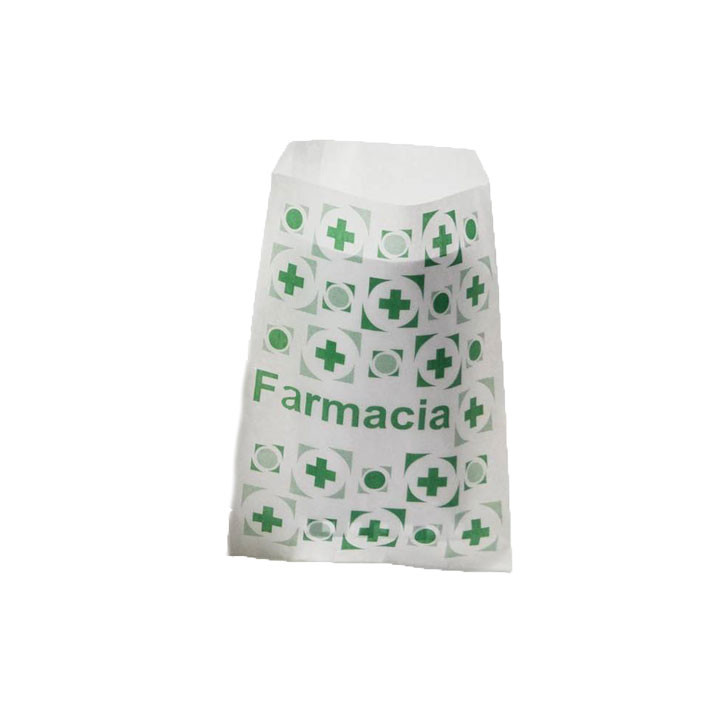 Paper Bag Pharmacy White 14+7x24cm (1000 Units)