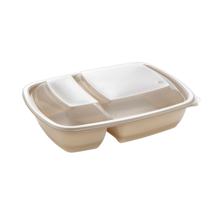 Plastic Lid for Deli Container PP Rectangular shape 2C Black 23x16,5cm (75 Units)  