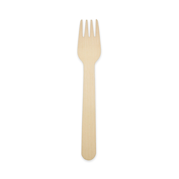 Wooden Fork Wrapped 16cm (25 pcs)
