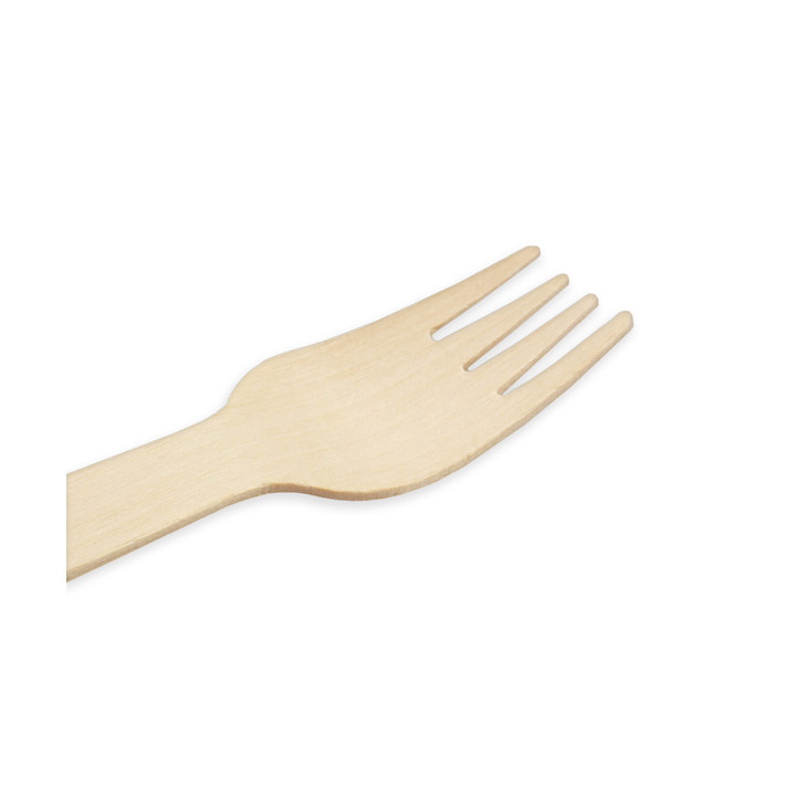 Wooden Fork Wrapped 16cm (500 pcs)