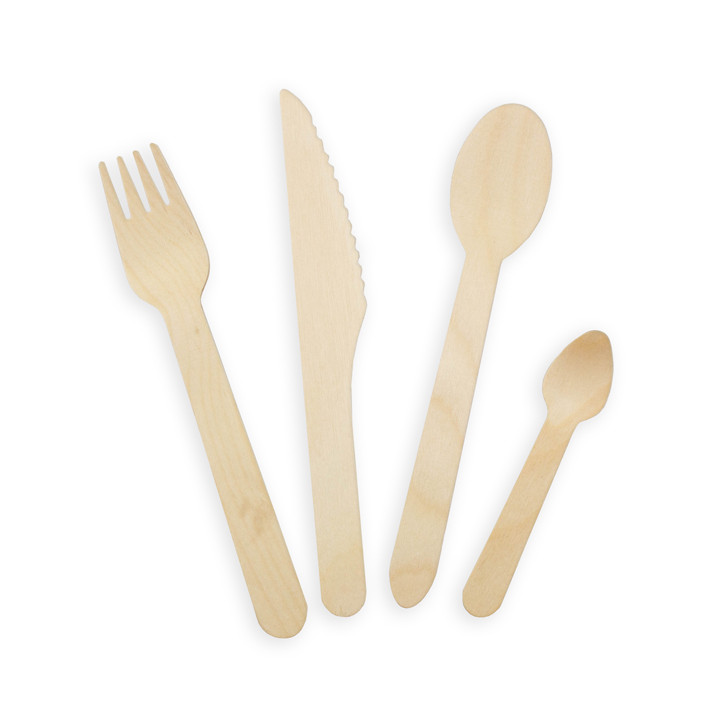 Wooden Knife Wrapped 16,5cm (500 pcs)