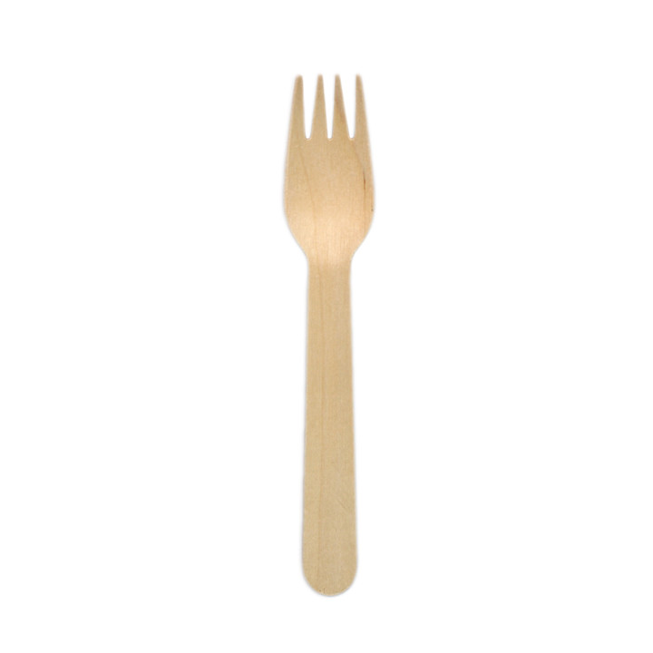 Wooden Fork Wrapped 16cm (500 pcs)