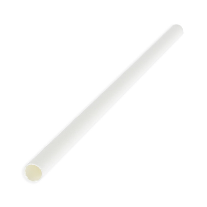 Paper Straw Straight White Ø0,6cm 14,5cm (3000 Units)