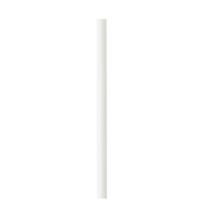 Paper Straw Straight White Ø0,6cm 14,5cm (3000 Units)
