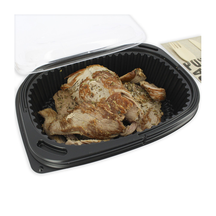 Plastic Container PP Rectangular Shape 400ml 19x14x3,2cm (40 Units) 