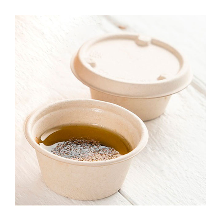 Sugarcane Container Natural Ø6,0cm 60ml (100 Units) 