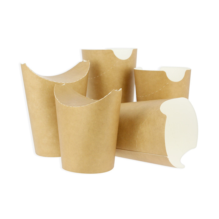 Paper Container Kraft Effect Anti-Grease 16Oz/480ml (1000 Units)