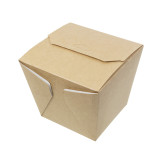 Paper Take-out Container Wok Kraft 450ml (25 Units)