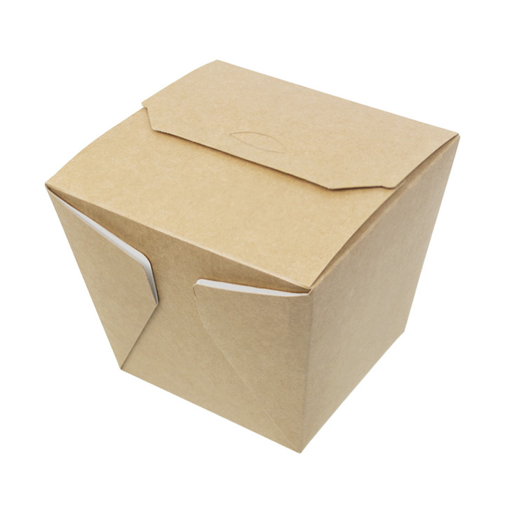Paper Take-out Container Wok Kraft 950ml (125 Units)