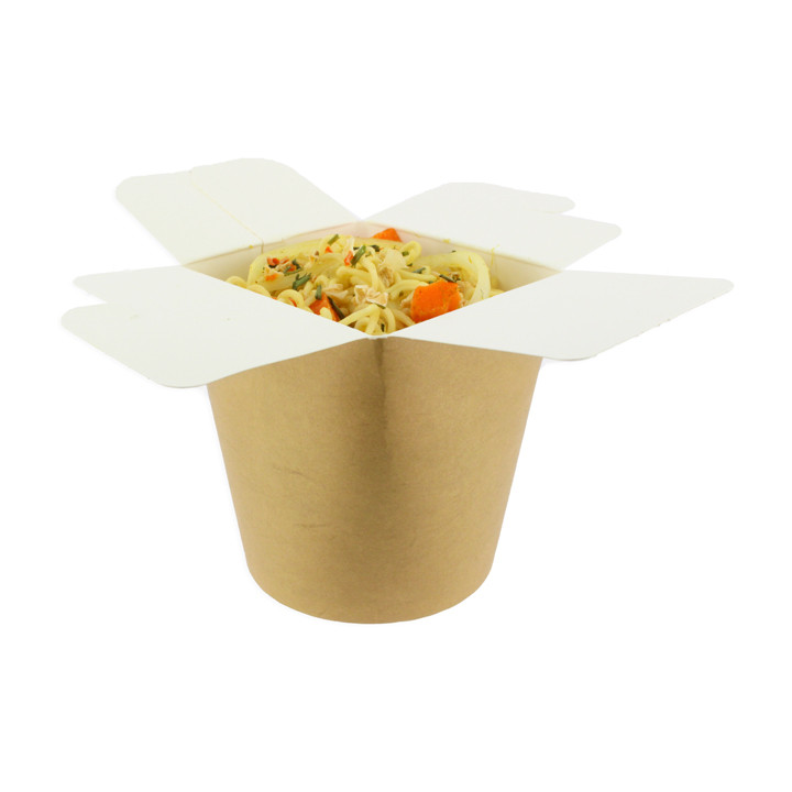 Paper Take-Out Container 100% ECO Kraft 16Oz/480ml (50 Units)