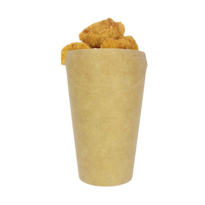 Paper Container Kraft Effect Anti-Grease 16Oz/480ml (50 Units)