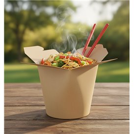 Paper Take-Out Container 100% ECO Kraft 16Oz/480ml (500 Units)
