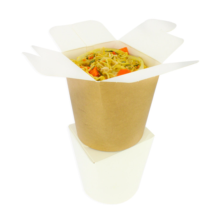 Paper Take-Out Container 100% ECO Kraft 26Oz/780ml (500 Units)