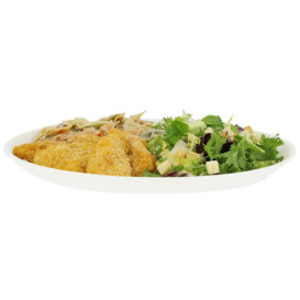 Reusable Plate Durable Mineral-Filled PP White Ø27,4cm (12 Units)