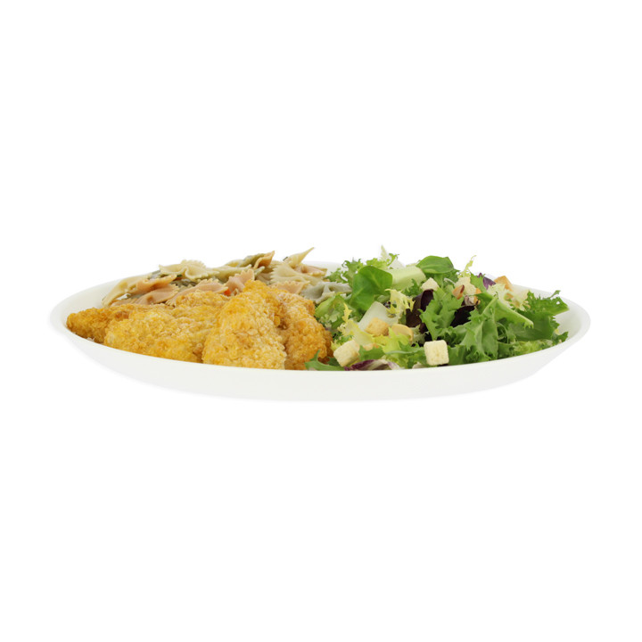 Reusable Plate Premium PP Mineral White Ø27,5cm (54 Units)