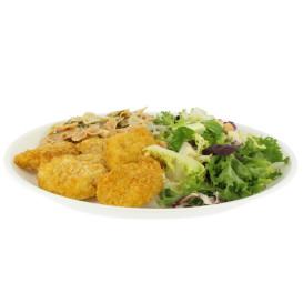 Reusable Plate Durable Mineral-Filled PP White Ø27,4cm (12 Units)
