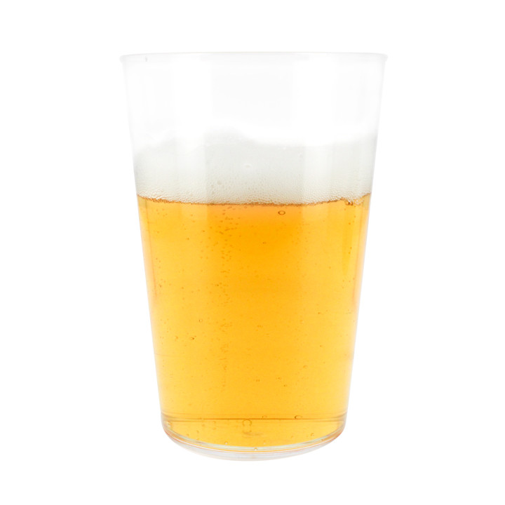 Plastic Pint Glass PS Reusable 340ml (120 Units)