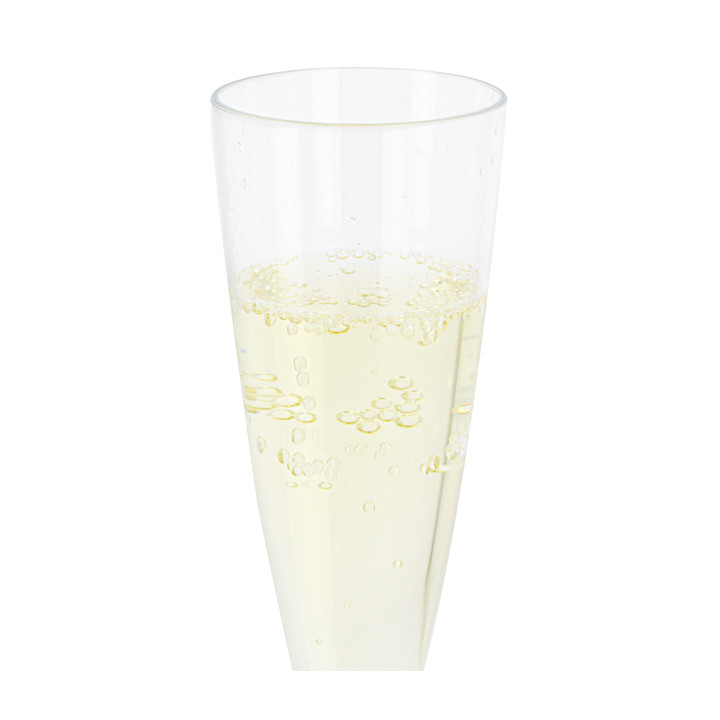 Plastic Stemmed Flute Sparkling Wine Beige 140ml 2P (20 Units)