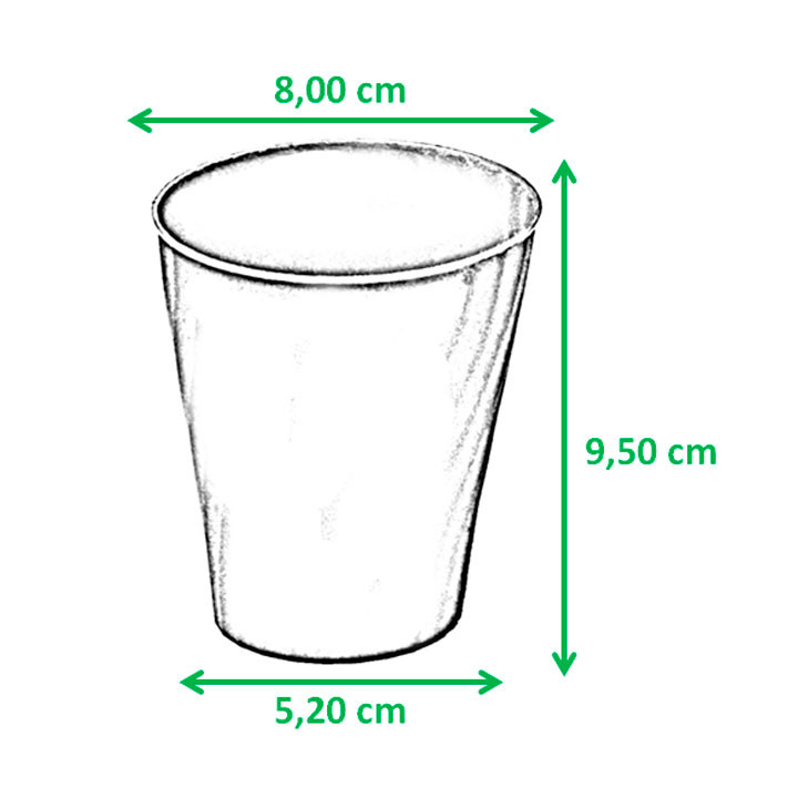 Plastic Cup PP "X-Table" Gold 320ml (8 Units) 