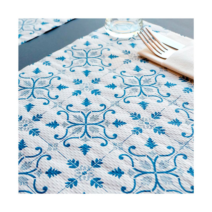Paper Placemats 30x40cm "La Valenciana" Turquoise 40g/m² (1000 Units)