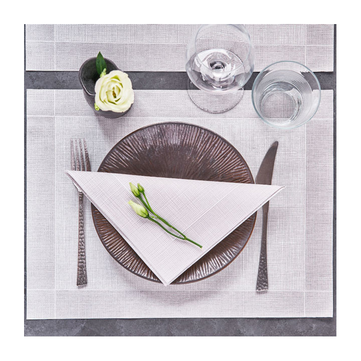 Paper Placemats 30x40cm "Between Lines" Grey 40g/m² (1000 Units)