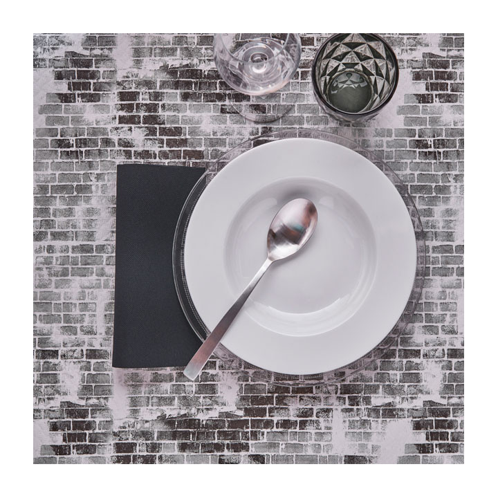 Pre-Cut Paper Tablecloth 1x1m "Blocks" 40g/m² (400 Units)