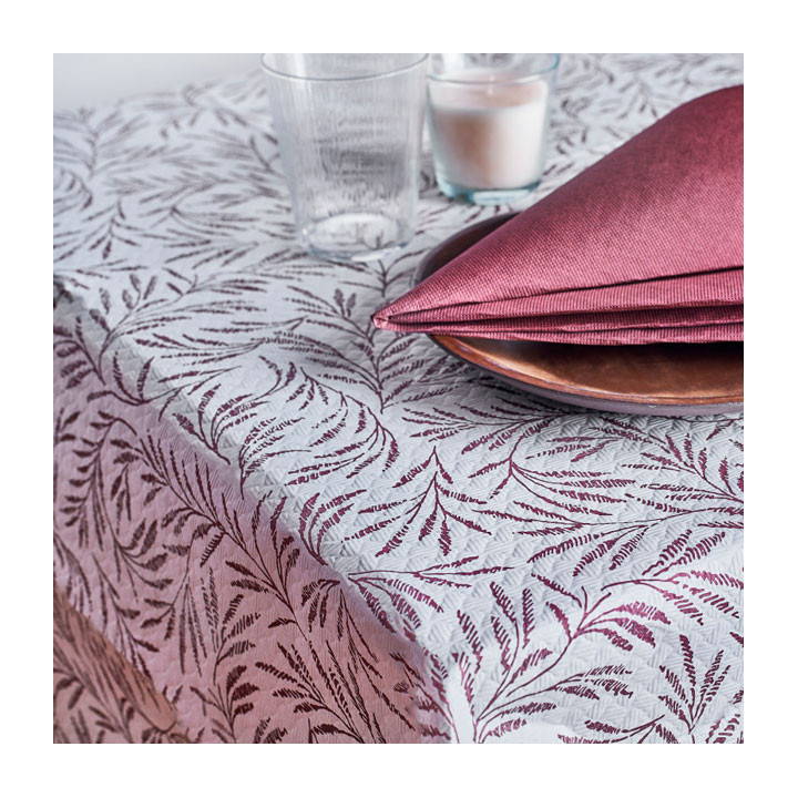 Pre-Cut Paper Tablecloth 1x1m "Wild Plant" 40g/m² (400 Units)