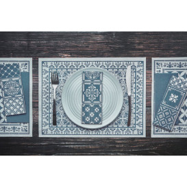 Paper Napkin Double Point 1/8 33x40cm "Alhambra" Turquoise (2000 Units)