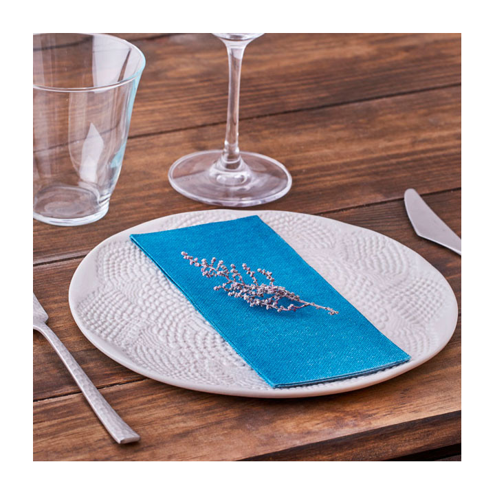Paper Napkin Double Point 1/8 33x40cm "Old" Turquoise (2000 Units)