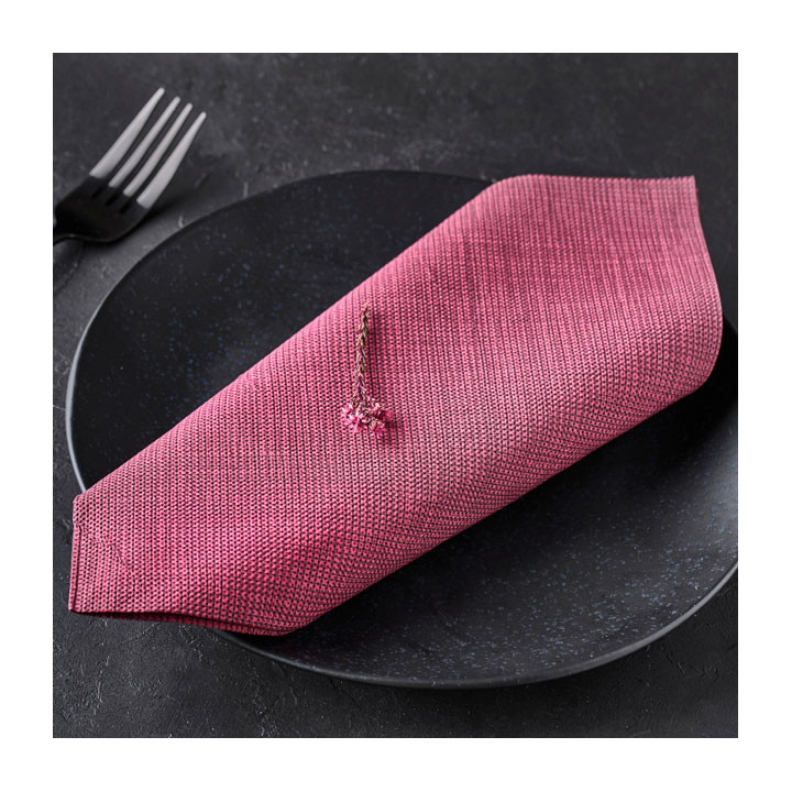 Paper Napkin Double Point 40x40cm "Between Lines" Burgundy (1000 Units)