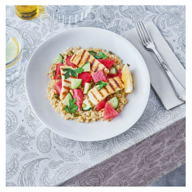 Non-Woven Tablecloth Roll 0,4x48m "Mandala" Grey 50g/m² P40cm (1 Unit)