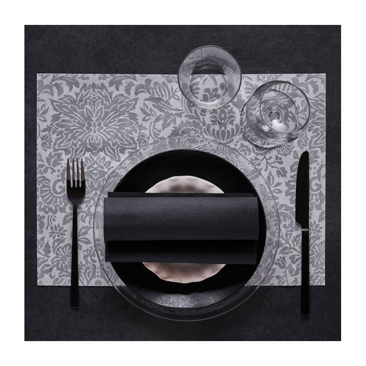 Airlaid Tablecloth Roll 0,4x48m "Versalles" Grey 50g/m² P30cm (1 Unit)