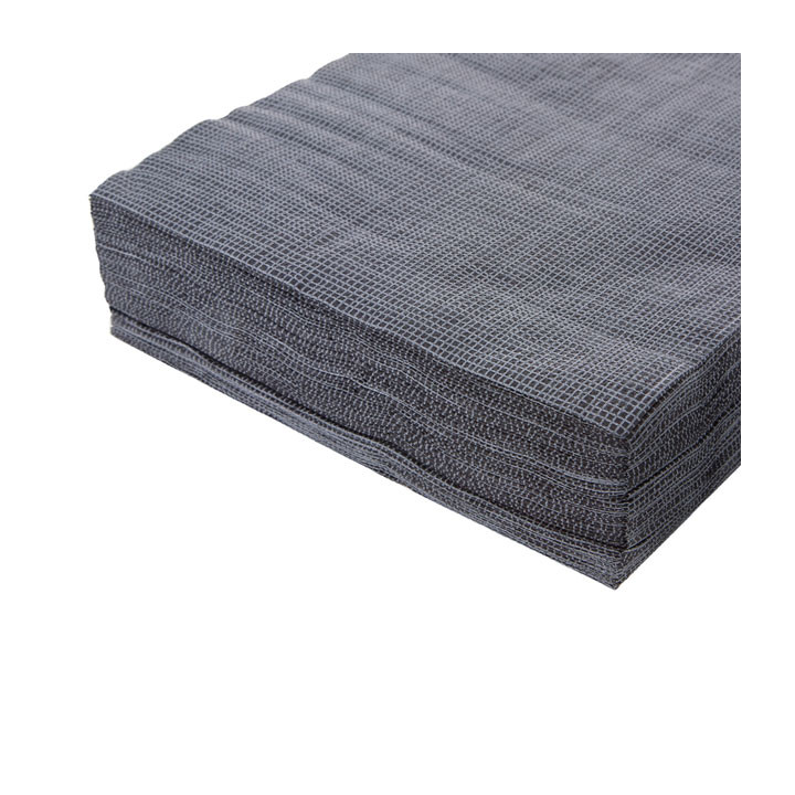 Paper Napkin Double Point 40x40cm "Between Lines" Black (50 Units) 