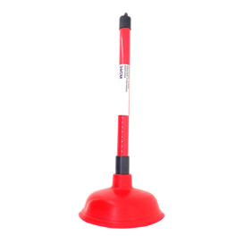 Drain Plunger with Rubber Suction Cup Red Ø13,5x36cm (24 Units)
