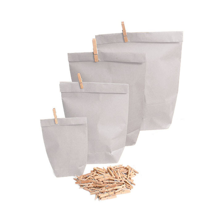 Paper Bag with Hexagonal Base White 23x35cm (100 Units)