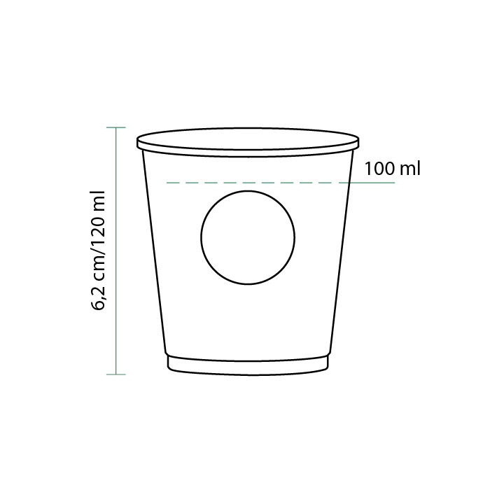 Paper Cup "Specialty to Go" 4 Oz/120ml Ø6,2cm (2000 Units)