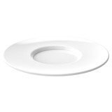 Reusable Plastic Plate SAN for Cup “Cappuccino” White 166ml (6 Units)