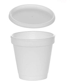 Plastic Lid PS Translucent Ø6,9cm for Foam Cup 4Oz/120ml (1000 Units)
