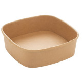 Paper Container Kraft Square 750ml 17x17x5cm (50 Units)