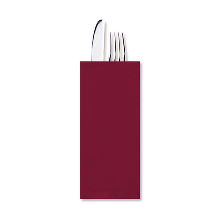 Paper Cutlery Envelopes Crèmeh Napkin Burgundy (800 Units)
