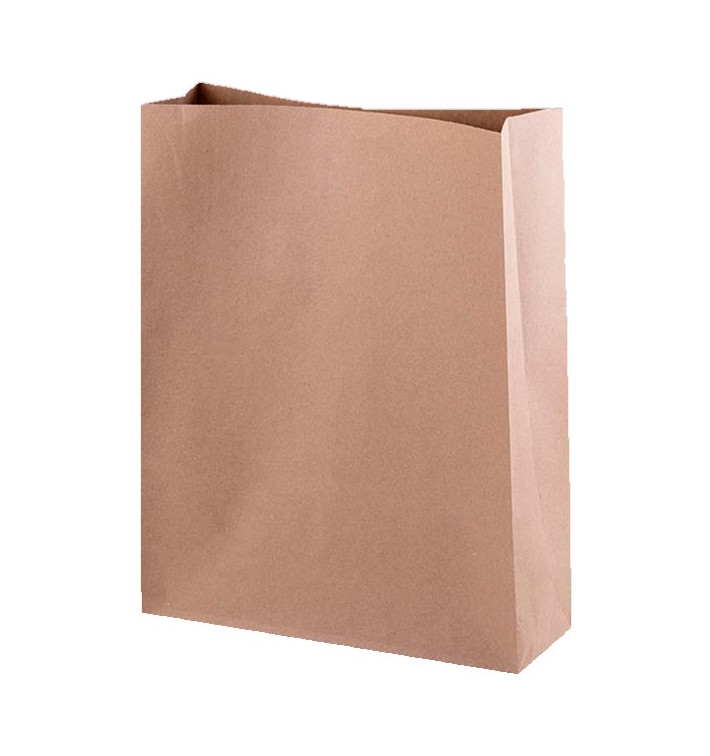 Paper Bag without Handle Kraft 35+18x33cm (25 Units)