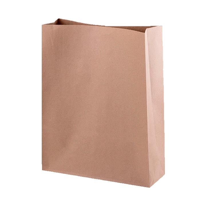 Paper Bag without Handle Kraft 35+18x33cm (250 Units)