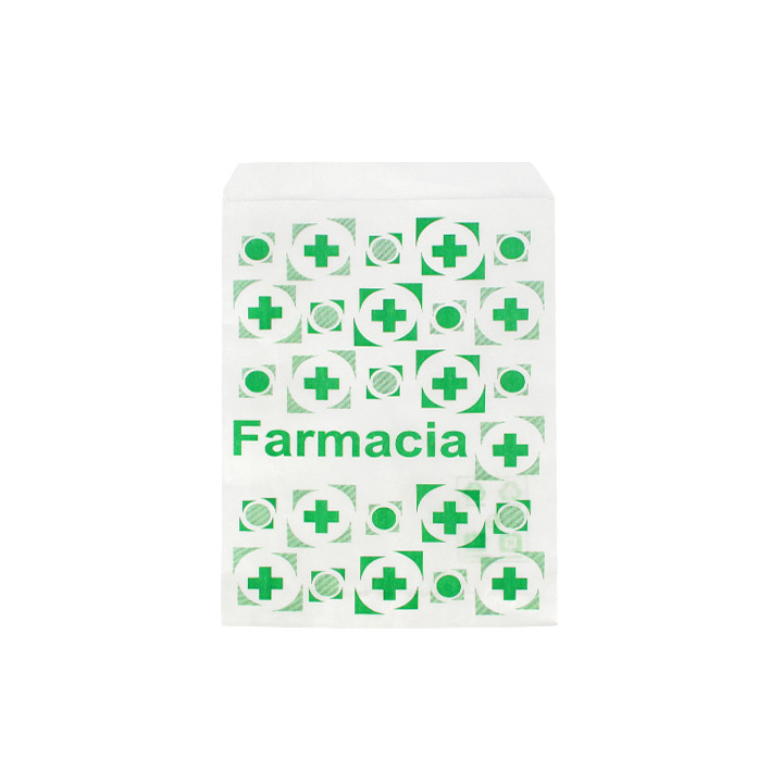 Paper Bag Pharmacy White 12+6x20cm (1.000 Units)