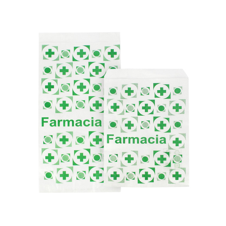 Paper Bag Pharmacy White 12+6x20cm (1.000 Units)