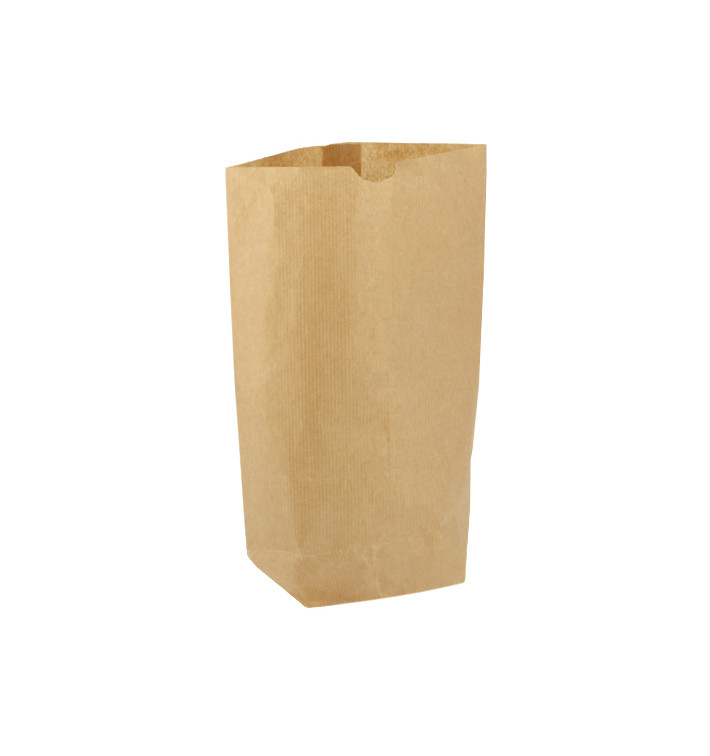 Paper Bag with Hexagonal Base Kraft 23x35cm (50 Units)